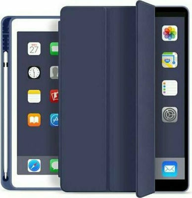 iNOS Smart Synthetic Leather Flip Cover Σκούρο Μπλε (iPad 2019/2020/2021 10.2'')