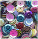 Meyco Plastic Craft Sequins Multicolor 1400pcs Round Beads Various Colors 6mm