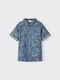 Name It Kids Floral Shirt Blue