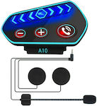A10 Sistem de comunicare pentru motociclete cu un singur căști cu Bluetooth