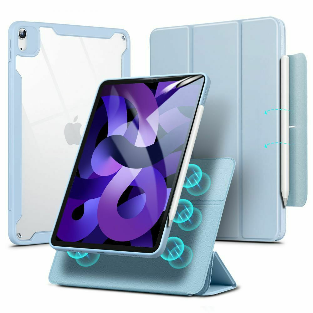 ESR Rebound Hybrid Flip Cover Stand Ανθεκτική Υποδοχή Στυλό Sky Blue iPad Air