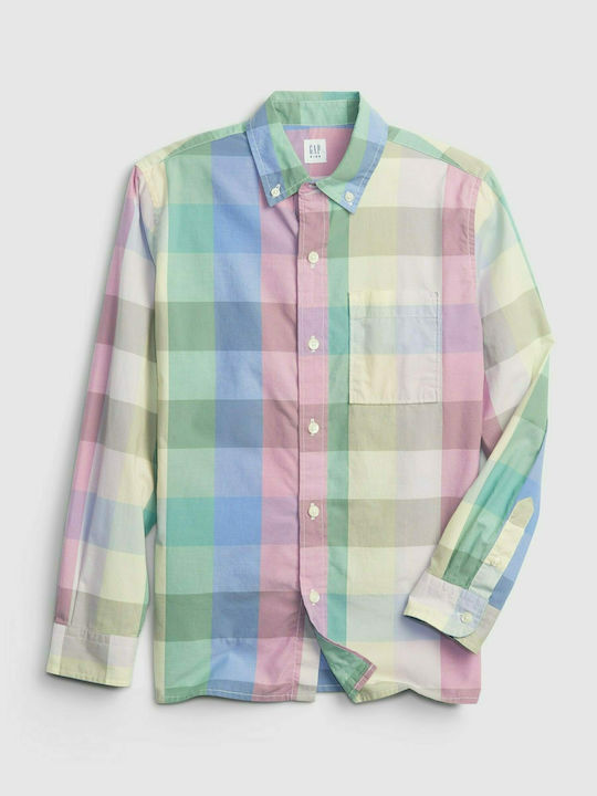 GAP Kids Checked Shirt Multicolour