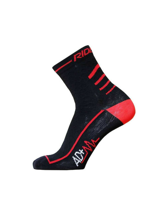 Κάλτσες Κοντές Riday Light Weight AD+ Nexus Active Black-Red ADS0002-003