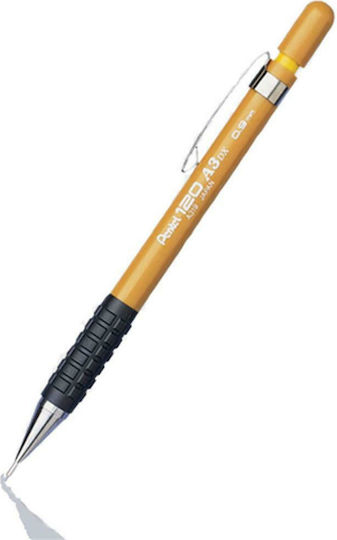 Pentel A319 0005002345 Μηχανικό Μολύβι Μεταλλικό 0.9mm με Γόμα 1τμχ Πορτοκαλί