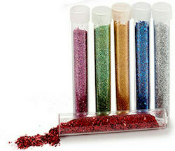 Χρυσόσκονη Glitter Πολύχρωμη 6τμχ