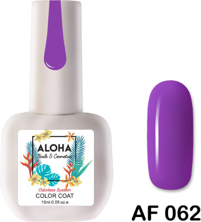 Aloha Fashion Semi-Permanent Nail Polish AF 062 Amethyste Orchid 15ml 1pcs