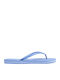 Profile Logo Women's Flip Flops Light Blue