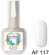 Aloha Fashion Ημιμόνιμο Βερνίκι Νυχιών AF 117 White 15ml