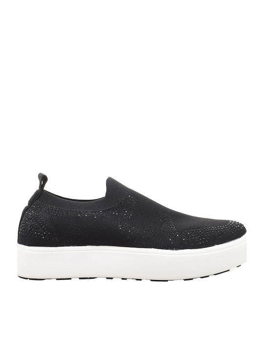 Hikari Γυναικεία Flatforms Sneakers Μαύρα
