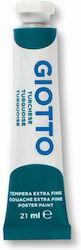 Giotto Tempera Tempera Colour Paint Tube 21ml Turquoise