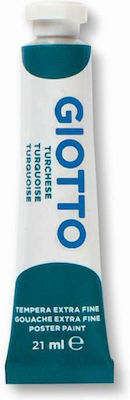 Giotto Tempera Tempera Colour Paint Tube 21ml Turquoise