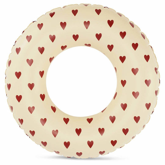 Konges Slojd Kids' Swim Ring with Diameter 52cm. for 3-6 Years Old White Mon-Amour KS2403