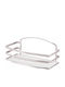Tekno-Tel 455.BK084/ST Επιτοίχια Ραφιέρα Μπάνιου Inox 25x13x10cm Ασημί