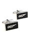 James Bond 007 Cufflinks of Steel Black