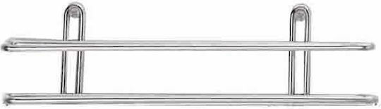 Tekno-Tel 455.LM004 An der Wand montiert Badezimmerregal Inox 25x11x7cm Silber