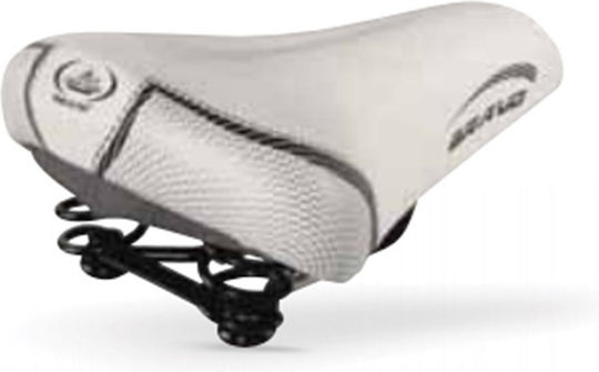 Monte Grappa Bravo Soft Σέλα Ποδηλάτου Λευκή 275 x 180 mm