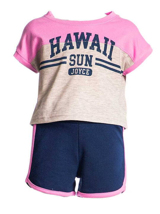 Joyce Kids' Set with Shorts Summer 2pcs Gray Ha...