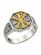 Ring made of Silver Gold Plated