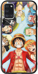 One Piece Samsung Galaxy A21s Groove TPU (Tempered Glass και TPU)