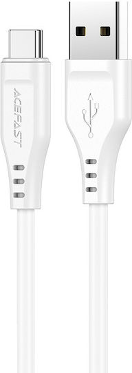 Acefast C3-04 USB 2.0 Cable USB-C male - USB-A 15W White 1.2m