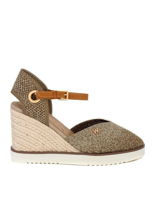 Isla Knit Damenplattformen im Espadrilles-Stil Sand