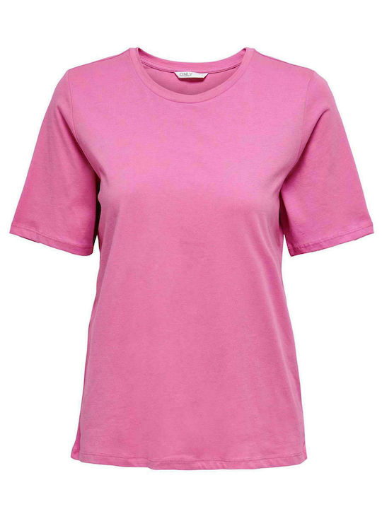 Only Damen T-Shirt Fuchsie