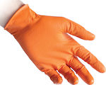 Reflexx Γάντια Εργασίας Νιτριλίου Μίας Χρήσης 0.2mm Πορτοκαλί