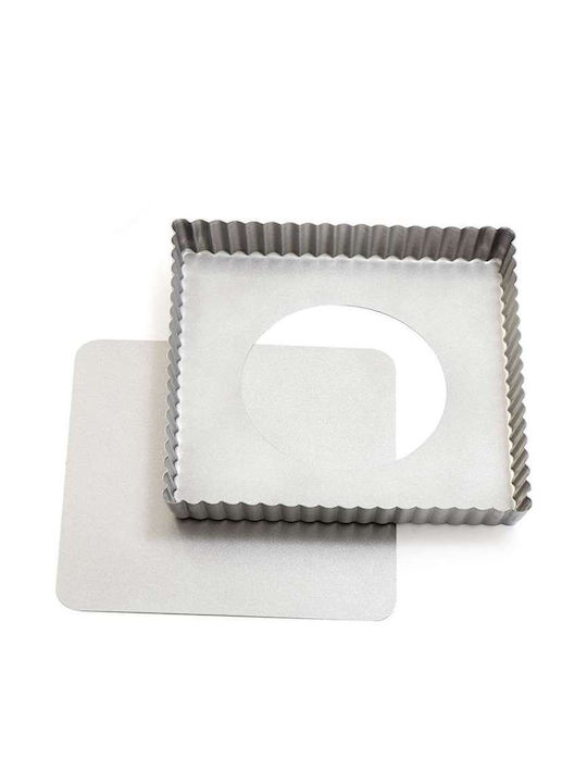 Decora Formă de Patiserie pentru Tartă din Aluminiu 21x21x3.5buc 1buc