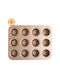 Decora Non-stick Aluminum Cupcakes & Muffins 12 Cups Baking Pan Rose Gold