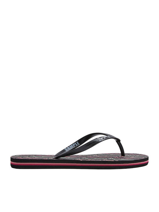 Pepe Jeans Rake Frauen Flip Flops in Schwarz Farbe