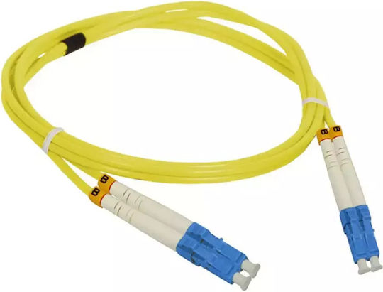 A-LAN A-LAN Optische Faser Kabel LC-LC 2m Gelb