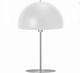 Platinet Metal Table Lamp for Socket E27 with White Shade and Silver Base