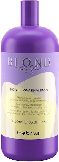 Inebrya Blondesse No Yellow Shampoos Reconstruction/Nourishment & Shine for Coloured Hair 1000ml