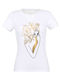 Γυναικείο t-shirt λευκό Nymph #2 - Λευκό