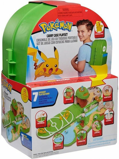Jazwares Πίστα Μάχης σε Σακίδιο Μεταφοράς Pokemon για 4+ Ετών (Διάφορα Σχέδια) 1τμχ