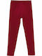 Kinder Leggings Lang Burgundisch