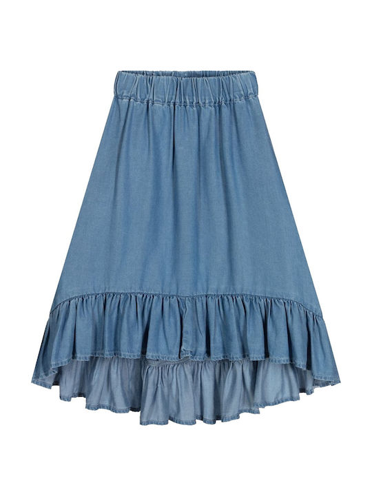 Fustă pentru Copii din Denim Monocromă Albastru