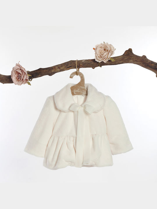 Lollipop Celebrations White Taufmantel aus Pelz
