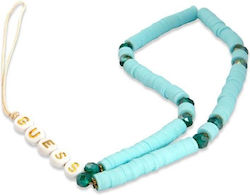 Guess Phone Strap Heishi Beads Curea de încheietura mâinii pentru Telefoane Mobile Albastru GUSTPEARP