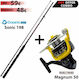Oceanic Sonik 198 Angelrute für Langsames Jigging 2m mit Rolle 80-200gr