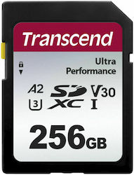 Transcend SDXC 256GB Klasse 10 U3 V30 A2 UHS-I