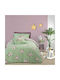 Das Home Seturi de cearșafuri Single Bumbac Ecru-Meda-Rose 170x250cm 4buc