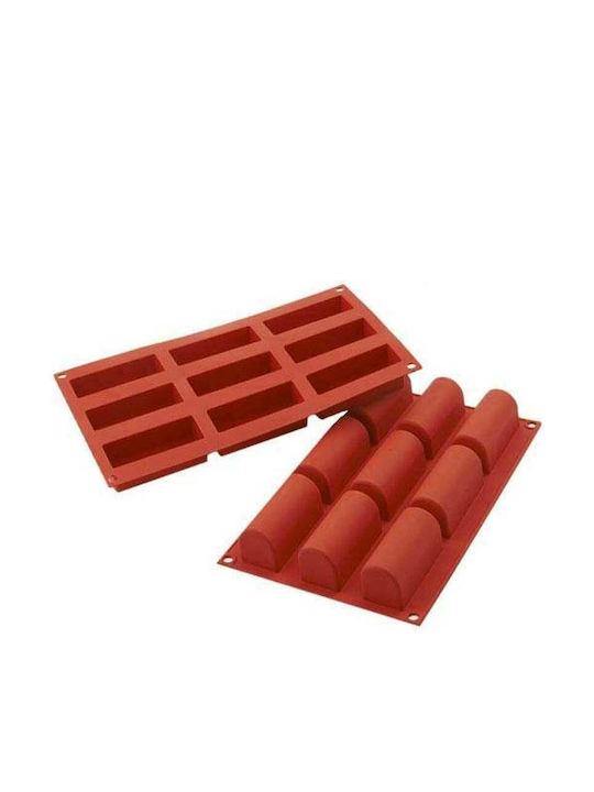 Silikomart No Coating Silicone Chocolates 9 Cups Baking Pan