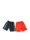 Kids' Shorts/Bermudas Fabric Black/Red 2pcs