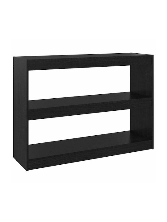 Bookcase Black 100x30x71.5cm