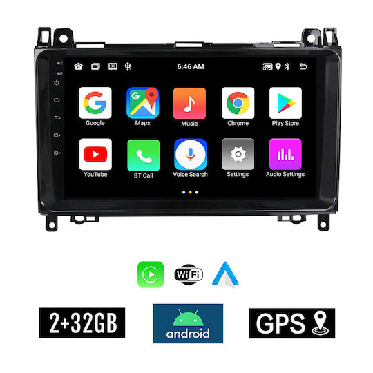 Kirosiwa Car Audio System for Mercedes-Benz A Class (W169) 2004-2012 (Bluetooth/USB/AUX/WiFi/GPS/Apple-Carplay/Android-Auto) with Touch Screen 9"