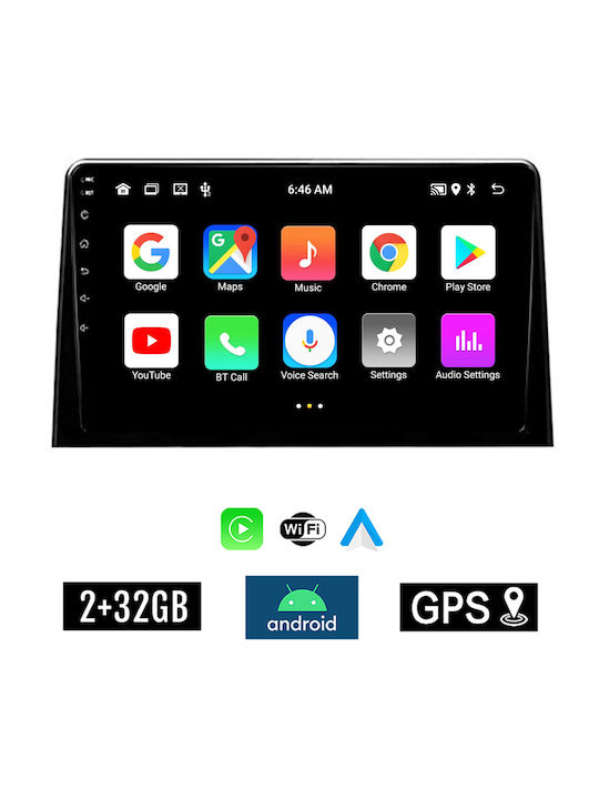 Kirosiwa Car Audio System for Toyota Proace Honda City Proace City 2018+ (Bluetooth/USB/AUX/WiFi/GPS/Apple-Carplay/Android-Auto) with Touch Screen 10"