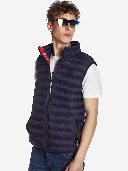 Sleeveless Jacket Puffer Navy Blue