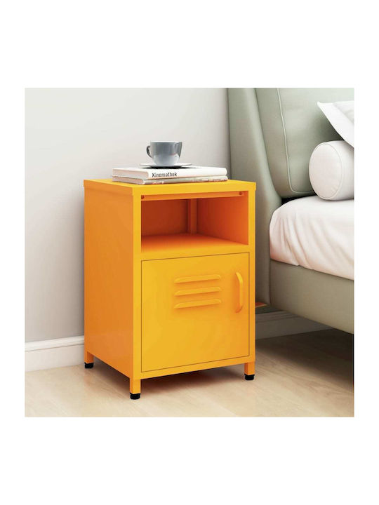 Nachttisch Metall Mustard 35x35x51cm