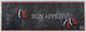 Beauty Home Küchenmatten Läufer Wasserdicht Anthrazit Rot 60x160cm